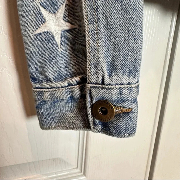 PISTOLA‎ BRANDO STAR EMBROIDERY DENIM JACKET - ZODIAC XS - Picture 9 of 16